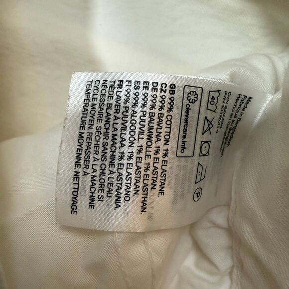 H&M White Wash High Rise Waisted Mom Jeans 4 Straight - Picture 5 of 8